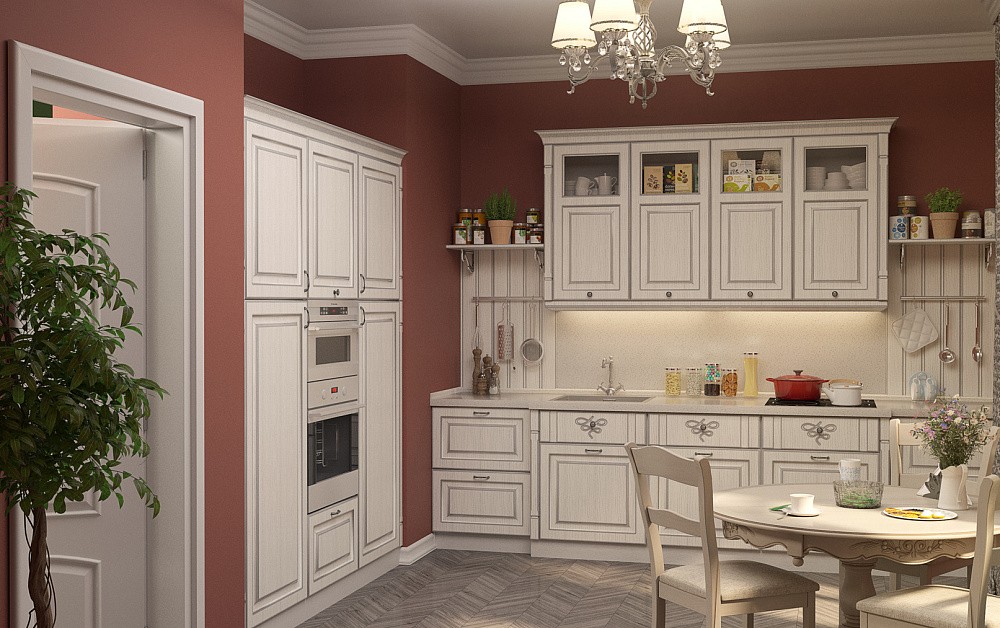 Кухня Катарина с патиной