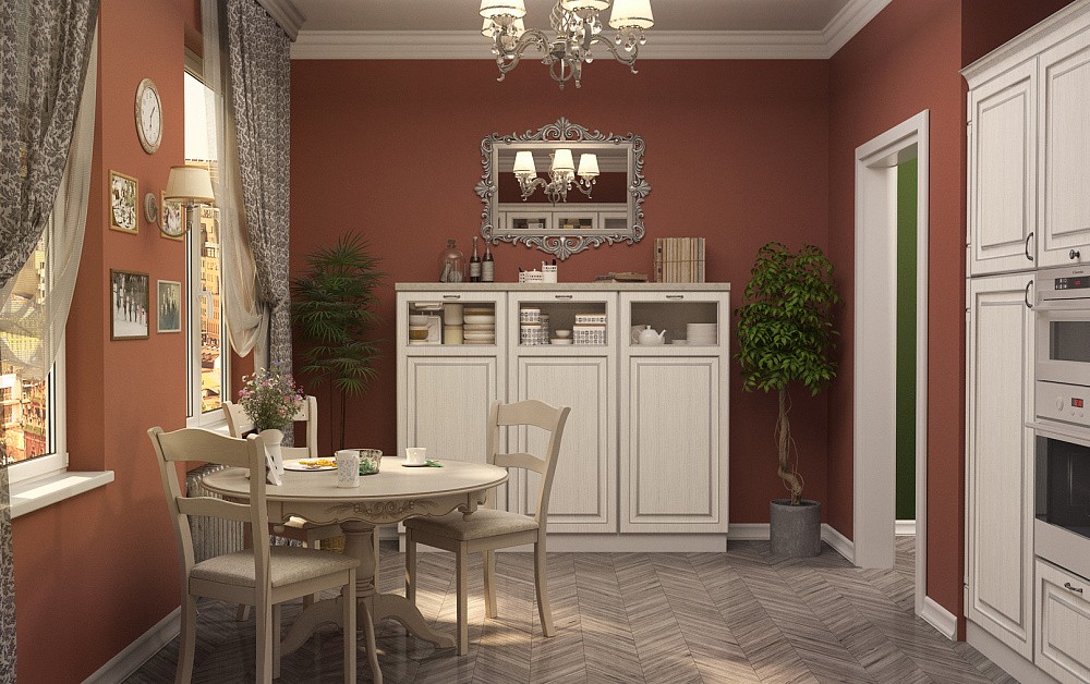 Кухня Катарина с патиной