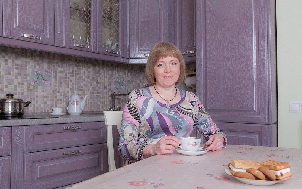 Кухня Виконт лиловый