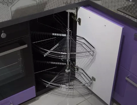 Фиолетовая кухня в Егорьевске