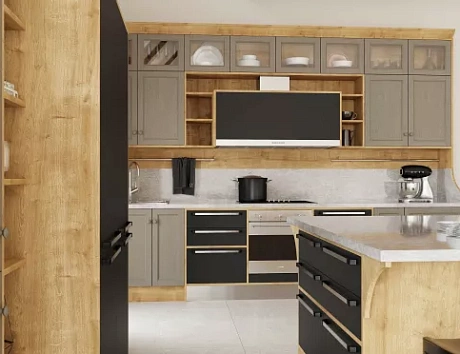 Серая кухня в Нижнем Новгороде