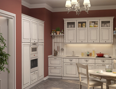 Кухни в стиле кантри в частном доме