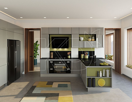 цвет угловой кухни