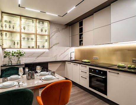 Формы кухонных гарнитуров