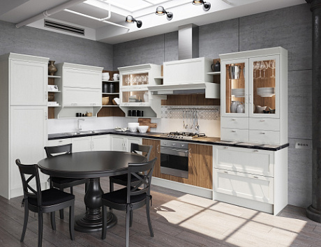Светлая кухня в Воронеже
