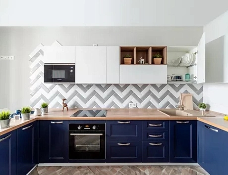 Синяя кухня в Казани