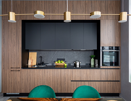 Коричневая кухня в Воронеже