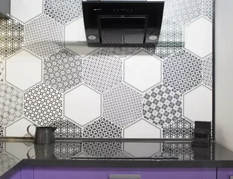 Фиолетовая кухня в Егорьевске