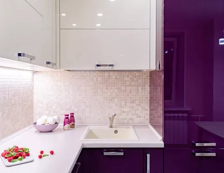 Фиолетовая кухня в Казани