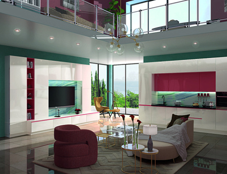 Бежевая кухня во Владикавказе