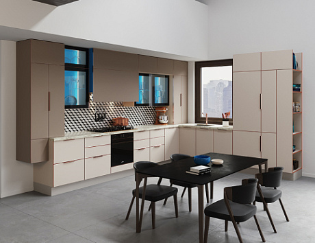 Светлая кухня в Санкт-Петербурге