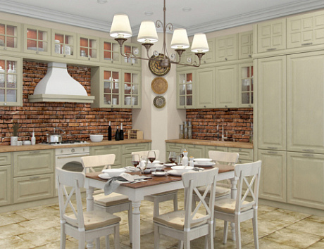 Бежевая кухня в Нальчике