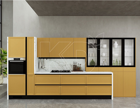 яркая кухня в классическом стиле