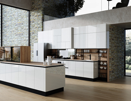 Белая кухня в Липецке