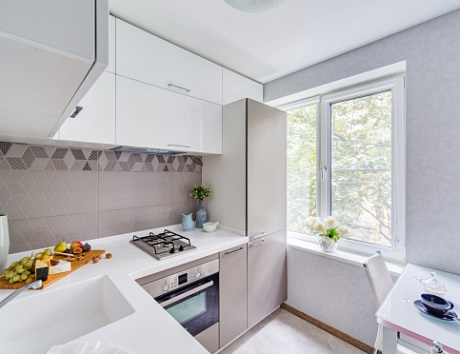 Серая кухня в Егорьевске