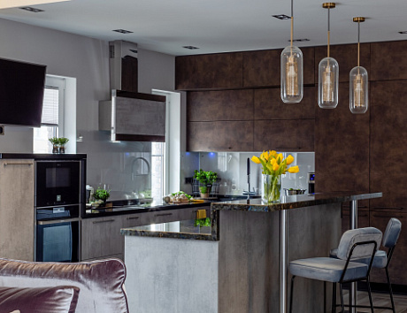 кухни в стиле лофт