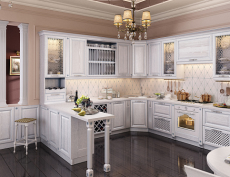 Кому подойдет П-образная кухня?