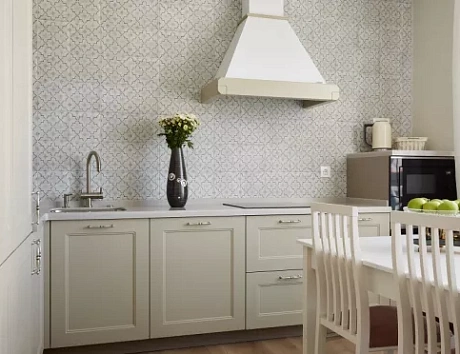Бежевая кухня в Клину