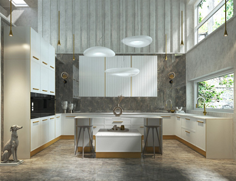 Белая кухня в Липецке